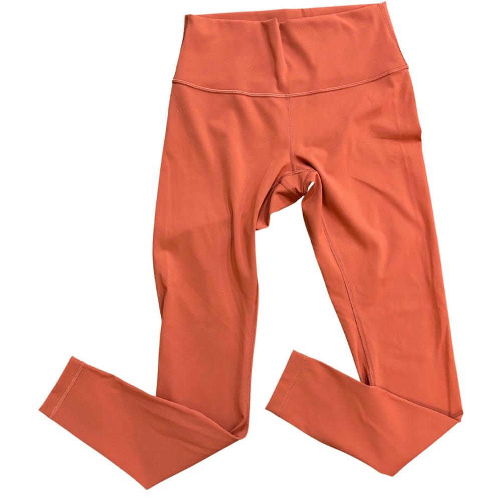 Lululemon Align High-Rise Pant 25" Women Terracotta Orange Leggings Size 8